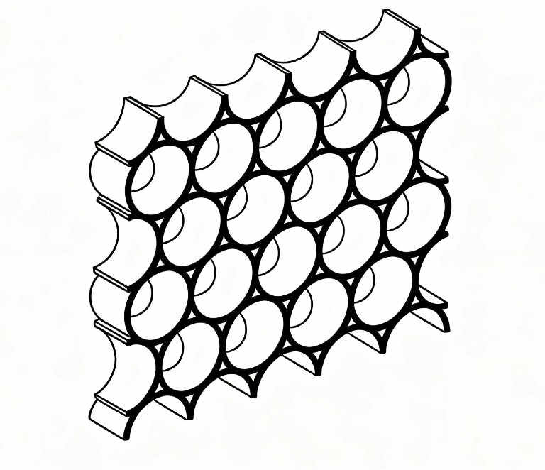 通孔のセルルハニcomb core